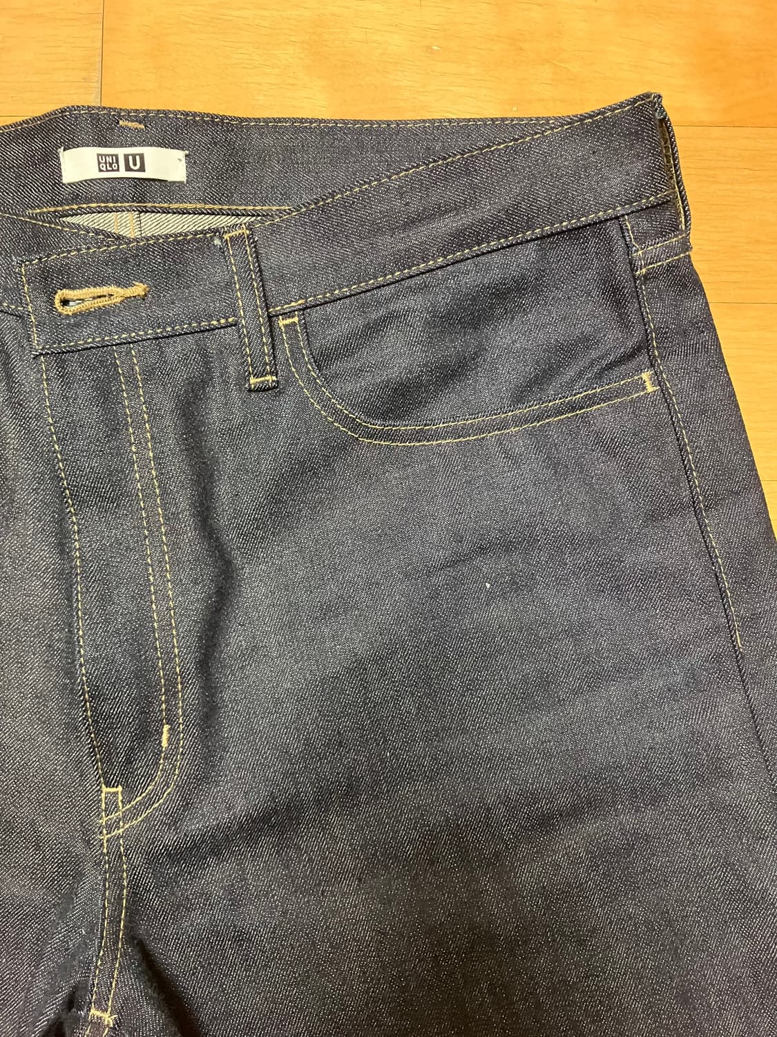 유니클로U 셀비지 레귤러피트 진 35사이즈 상품이미지5