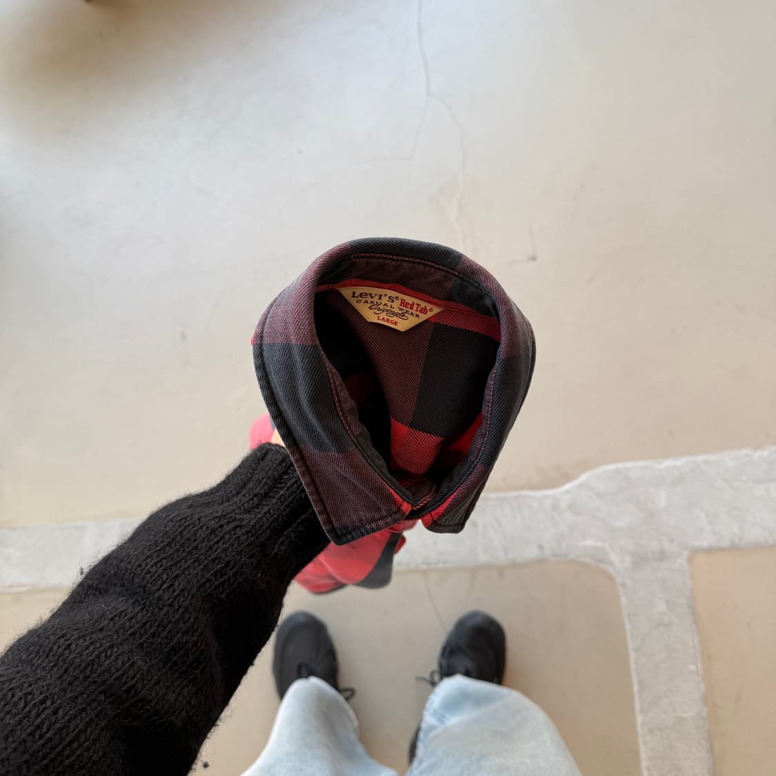 리바이스 레드탭 체크 워크 셔츠 상품이미지1