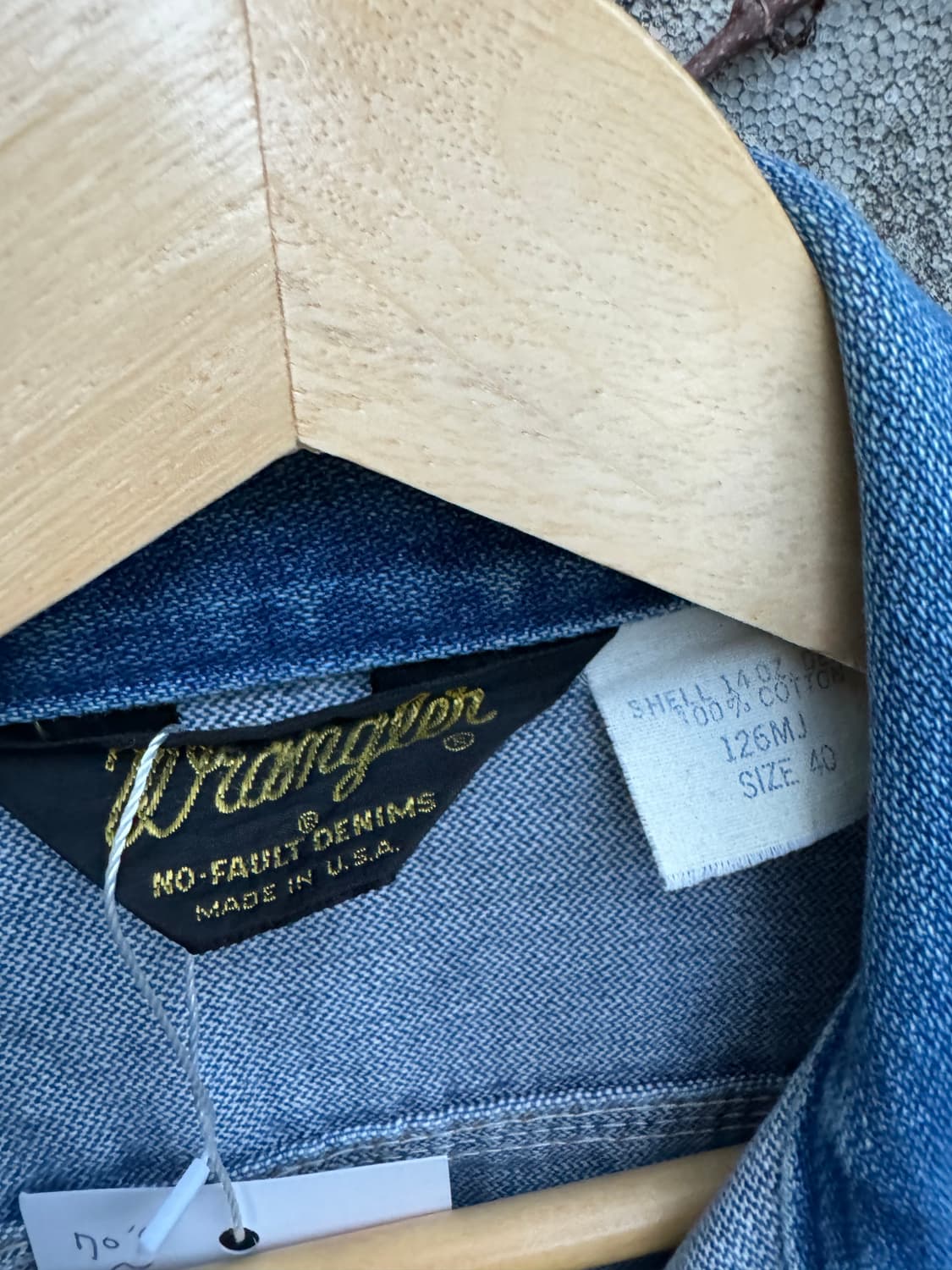70s~80s wrangler 랭글러 126mj 데님 트러커 자켓 40 상품이미지6