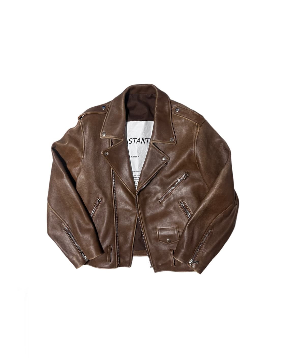 인스턴트펑크 브라운 양가죽 자켓 상품이미지1