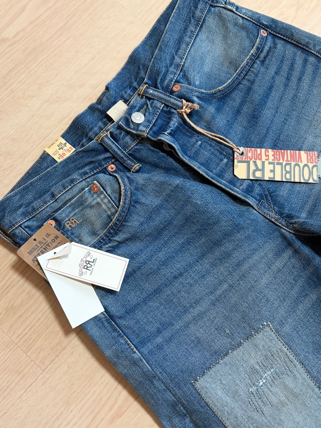 (30x32) RRL 미드랜드 셀비지 빈파포 빈티지파이브포켓 상품이미지2