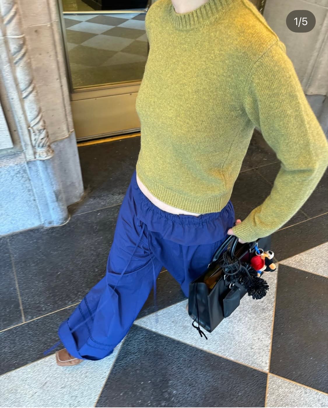 에토스 ethos 올리브 니트 상품이미지1