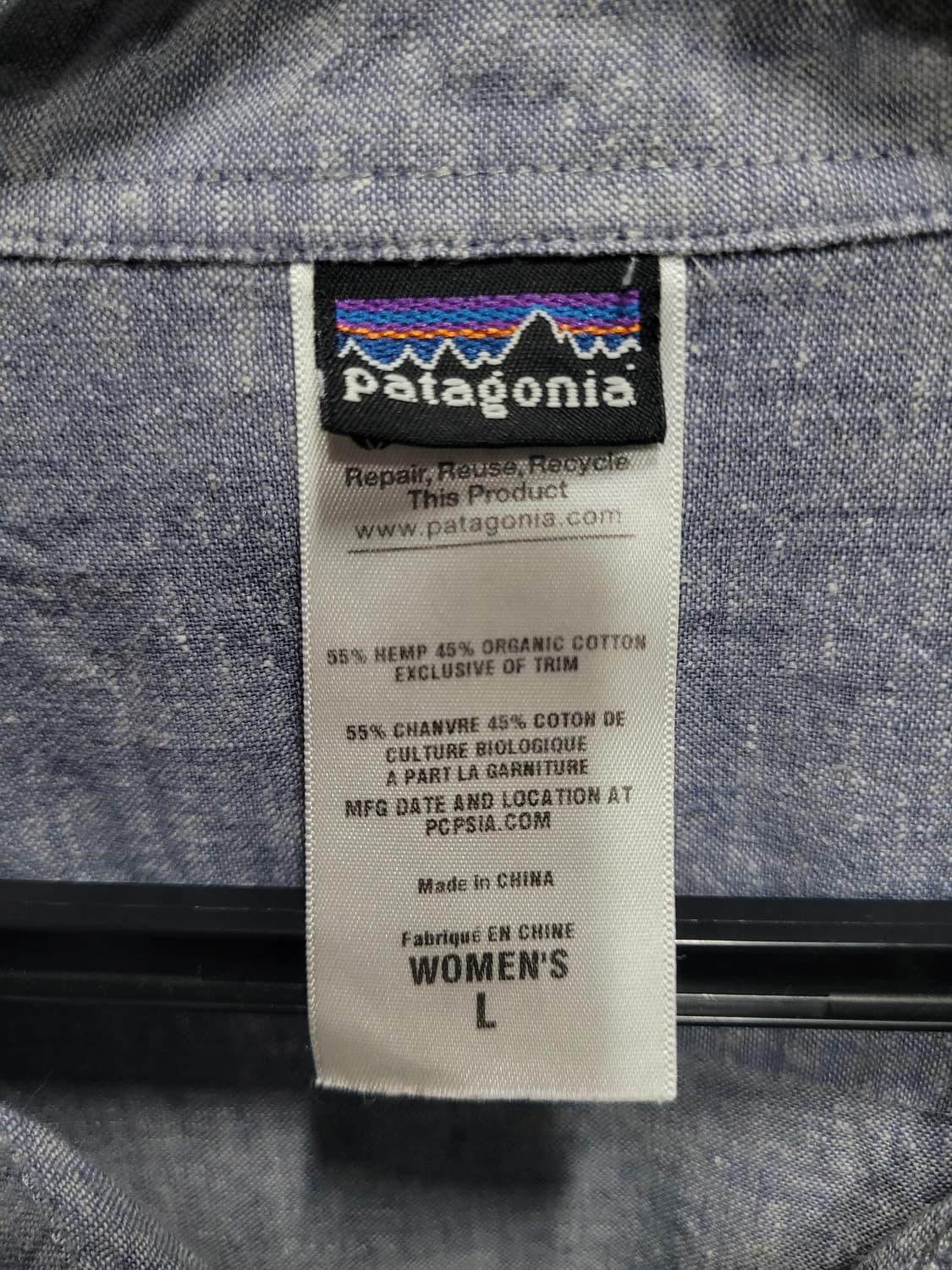 Patagonia 파타고니아 햄프린넨 셔츠형 원피스 상품이미지4