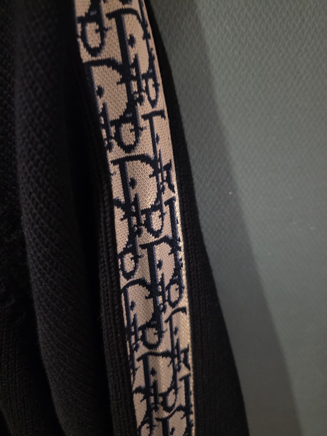 [새상품급,L]디올 오블리크 인서트 니트 네이비 상품이미지3