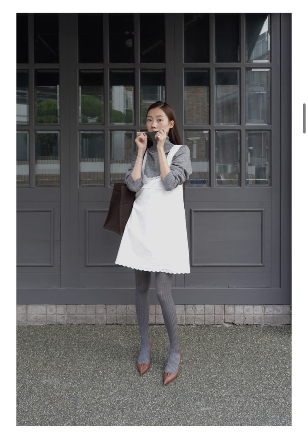 문선 MJ Crop Turtle Neck Knit 상품이미지2