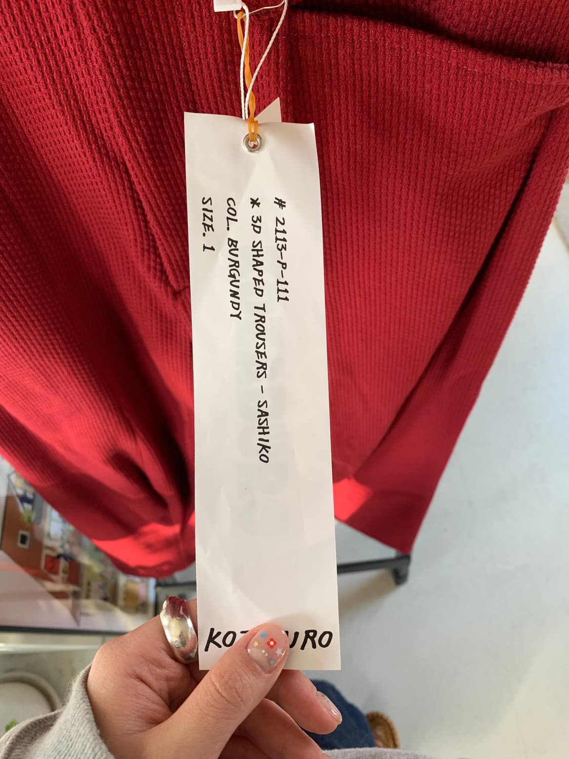 Kozaburo 코자부로 사시코 3D 테일러드 트라우저 상품이미지3