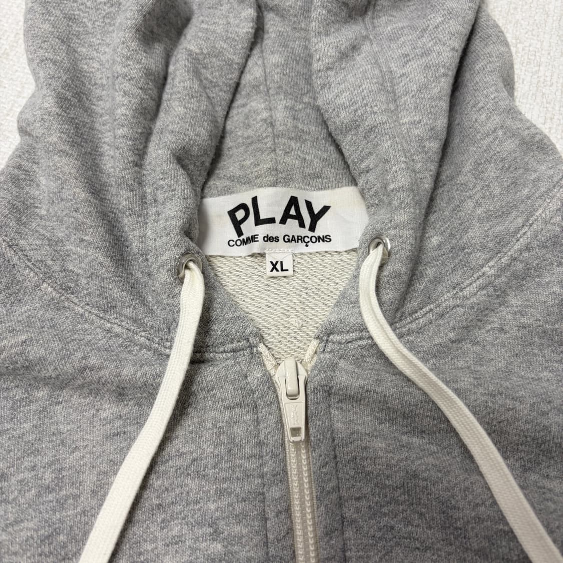 XL)일본판 꼼데가르송 플레이 하트 와펜 후드집업 상품이미지4