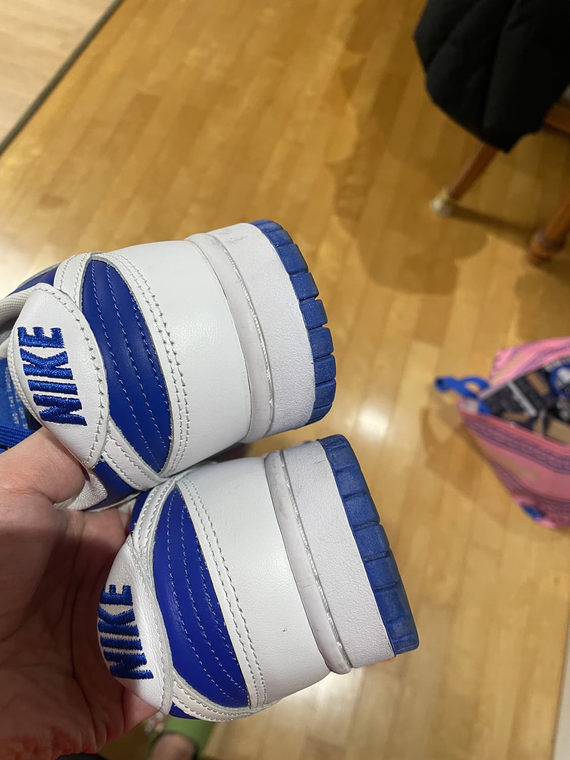 나이키 덩크 로우 레트로 흰파 250mm 상품이미지5