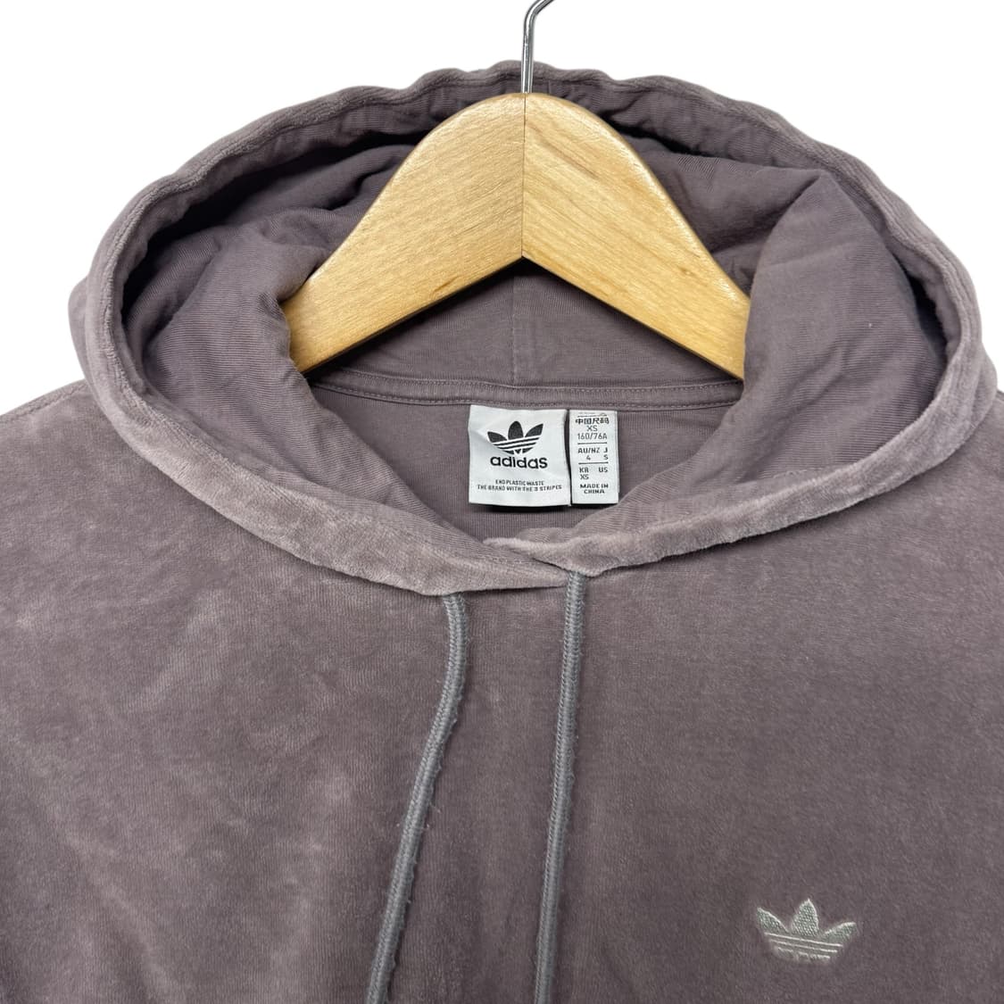 아디다스 아디브레이크 사이드버튼 벨벳후드 상품이미지2