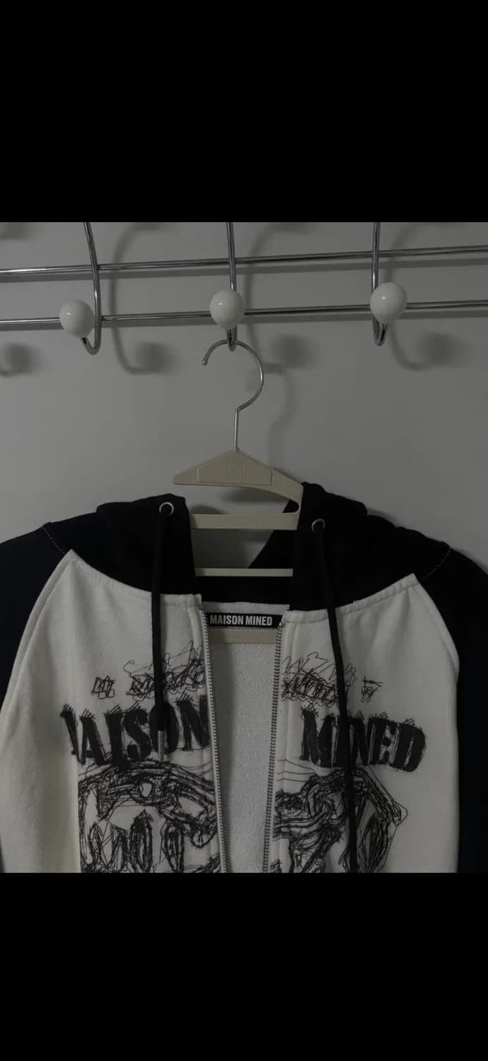 메종미네드 블랙 후드집업 M 상품이미지7