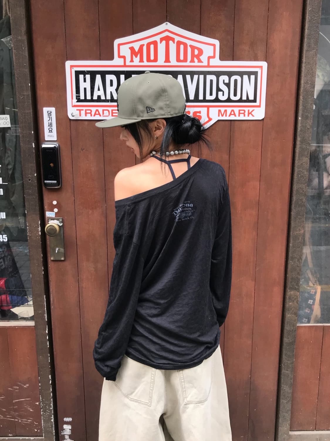 < Harley-Davidson Cubic Printing L/S > 상품이미지4