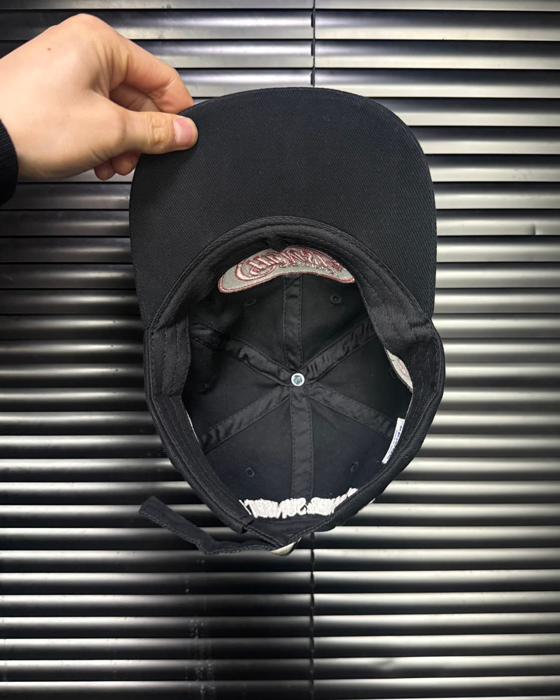 PP:ONE 볼캡 모자 블랙 월계수 패치 스트릿 빈티지 레이싱 라이더 상품이미지6