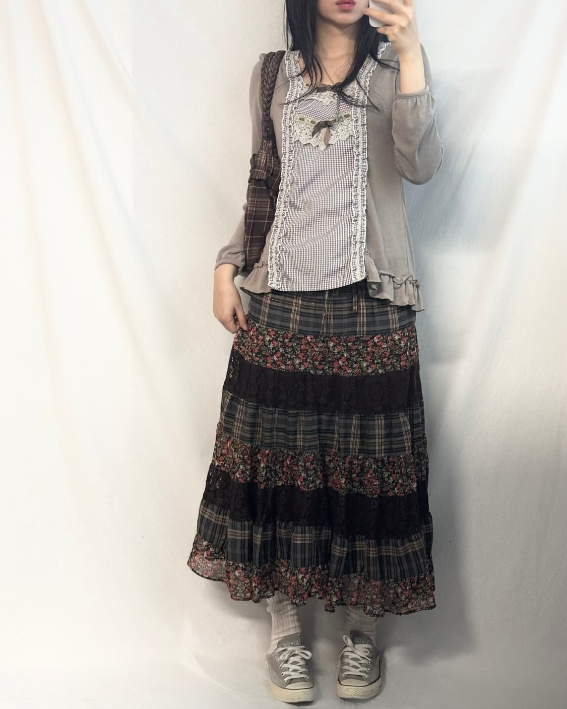 패치 워크 원피스/스커트 상품이미지4