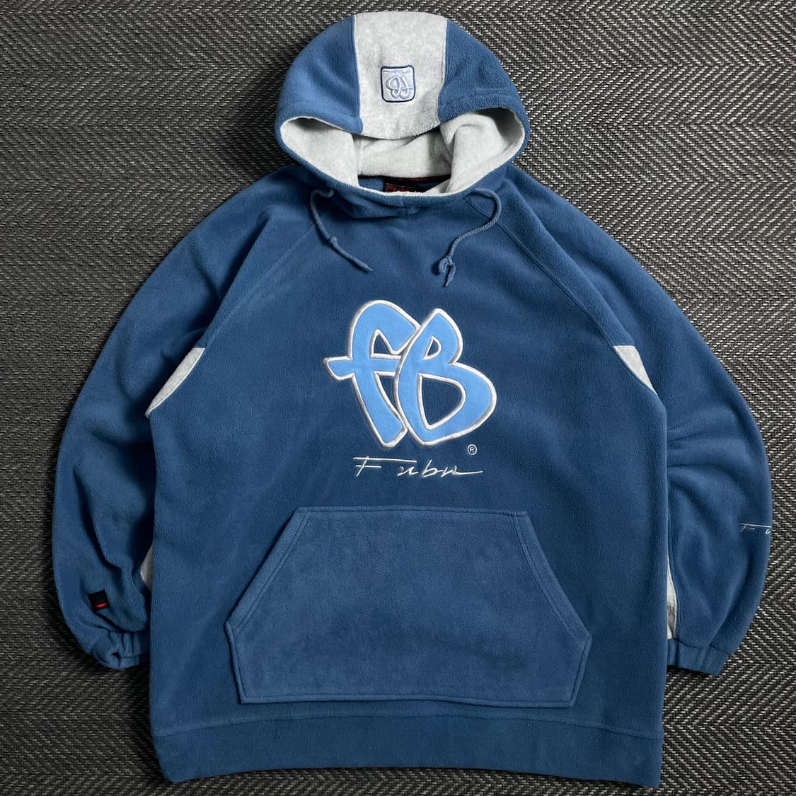 00s FUBU 올드스쿨 빅로고 플리스 후드 티셔츠y 4980 상품이미지2