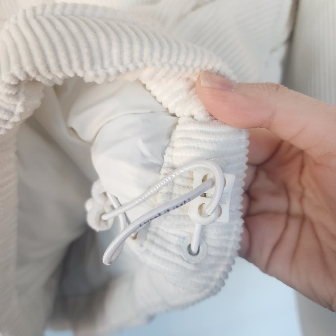 와키윌리 코듀로이 패딩 아이보리 상품이미지8