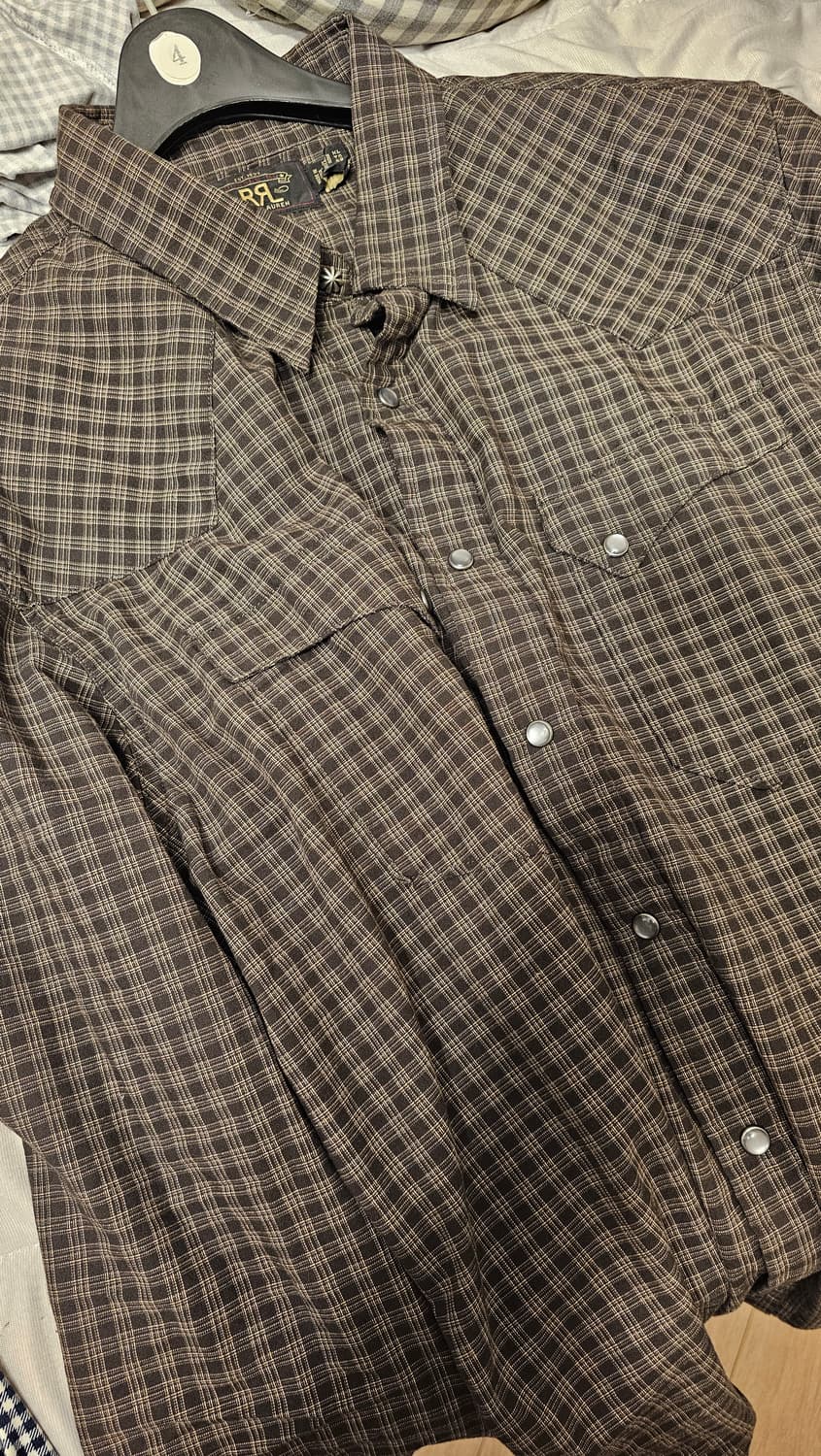 더블알엘 RRL 체크 웨스턴 셔츠 XL 신상 상품이미지3