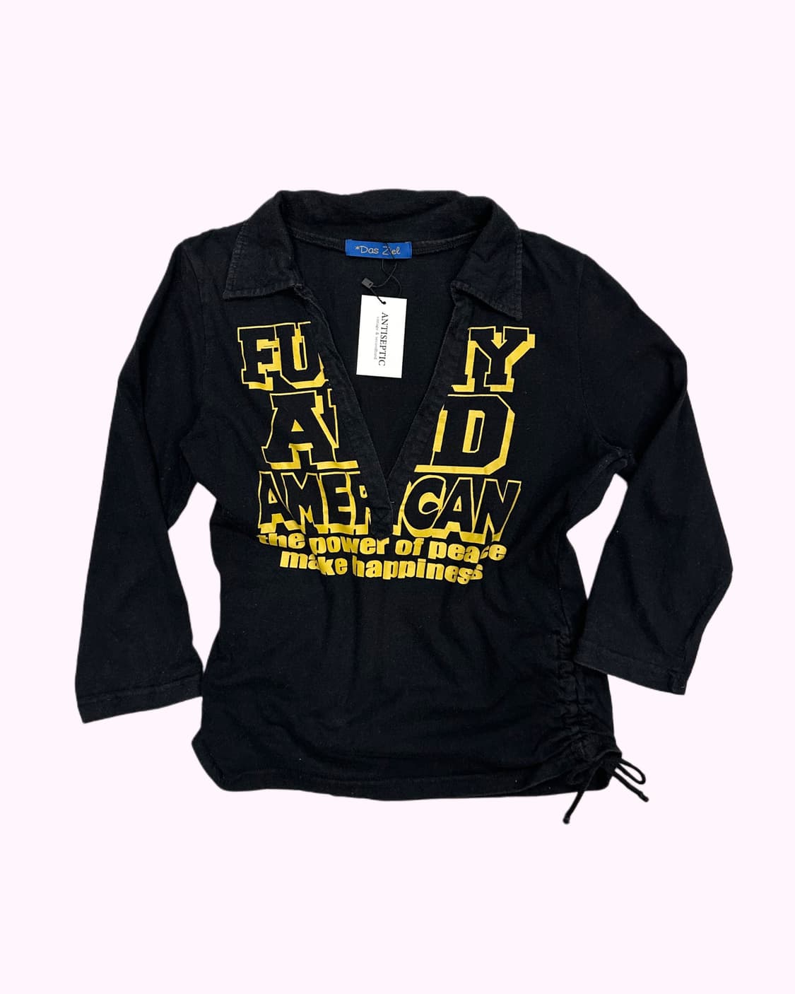 v-neck shirring pk t-shirt 상품이미지1