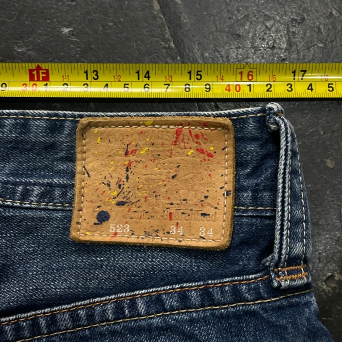 34 리바이스 523 페인트 청바지 상품이미지9