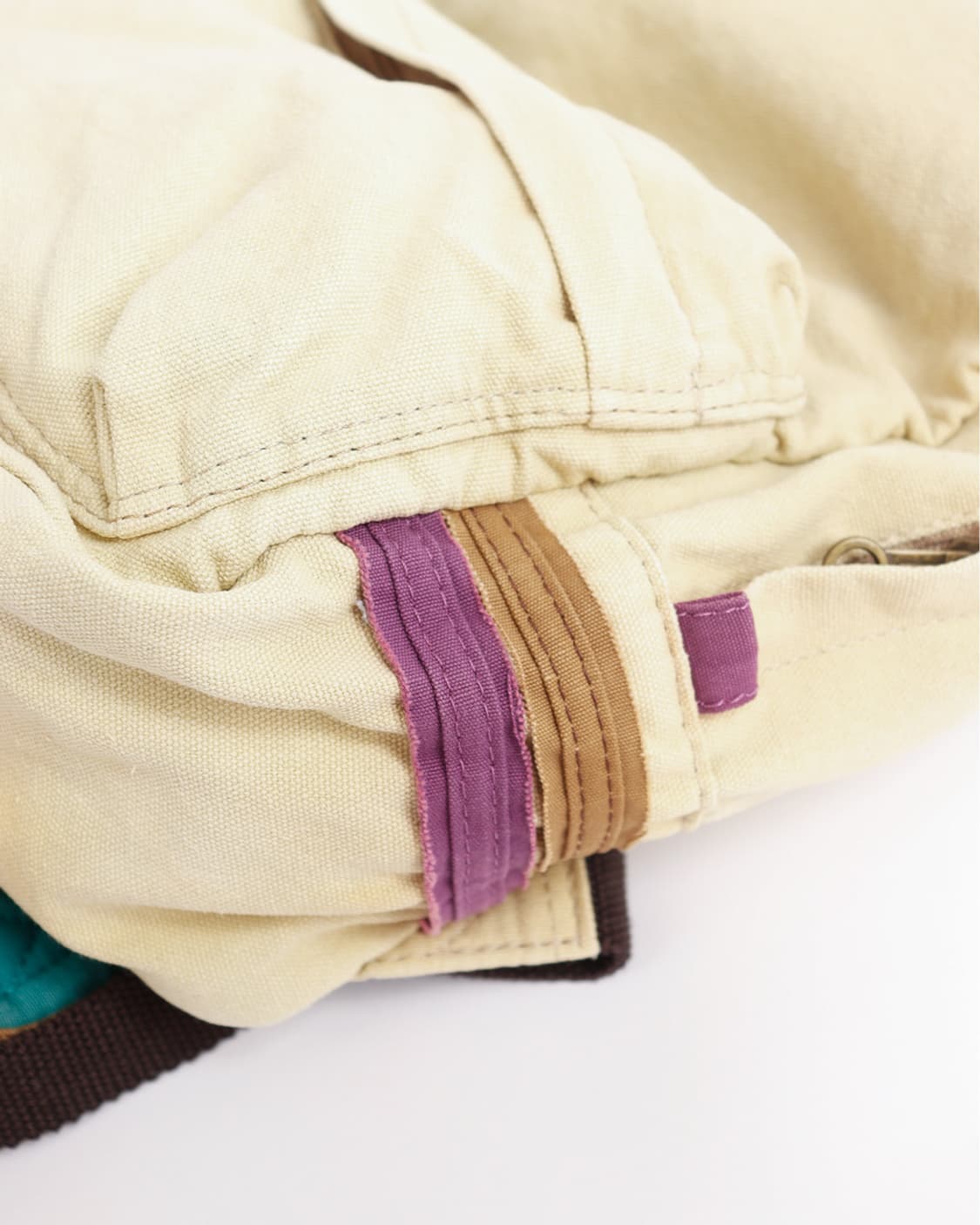 [anello] 아이보리 워시드 캔버스 백팩 상품이미지9