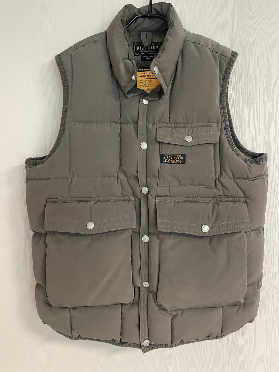 디아프바인 덕다운 퀼팅 베스트 L 상품이미지1