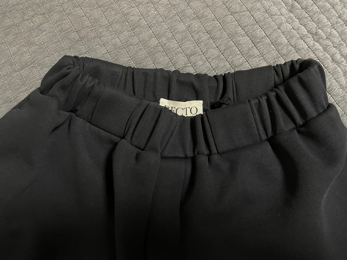 렉토 25SS 와이드 밴딩 루즈핏 스웻팬츠 블랙 상품이미지5