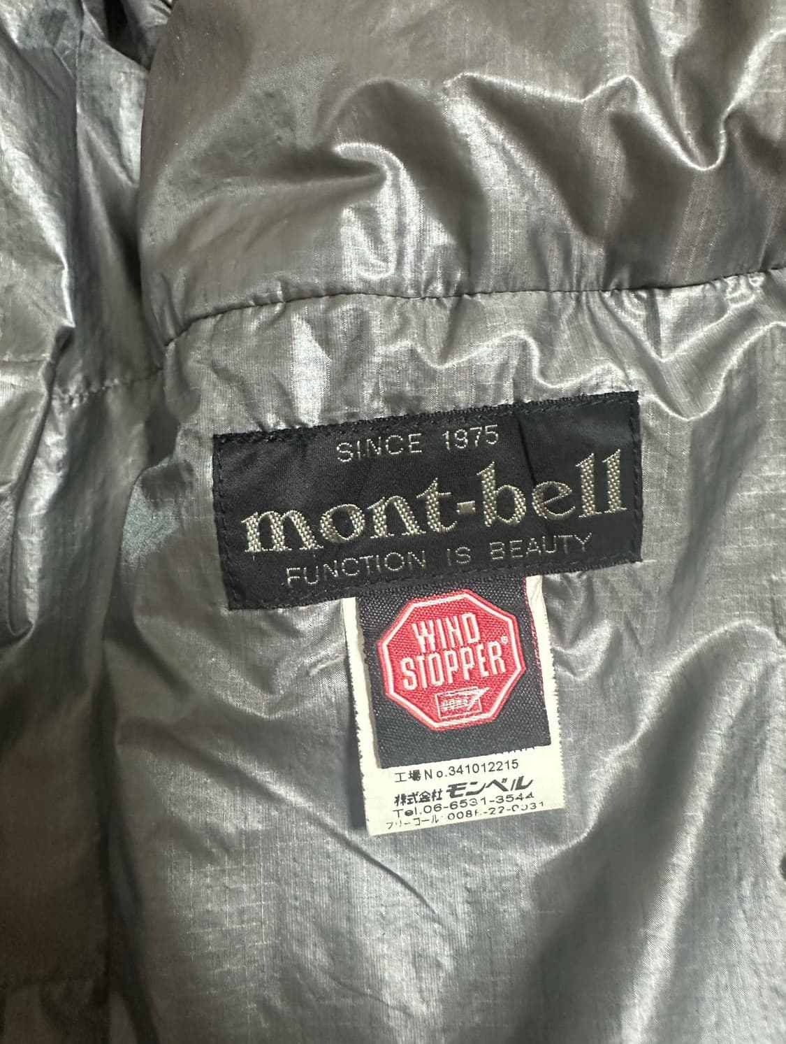 90s mont-bell vintage japan 경량 다운 패딩 오렌지 상품이미지5