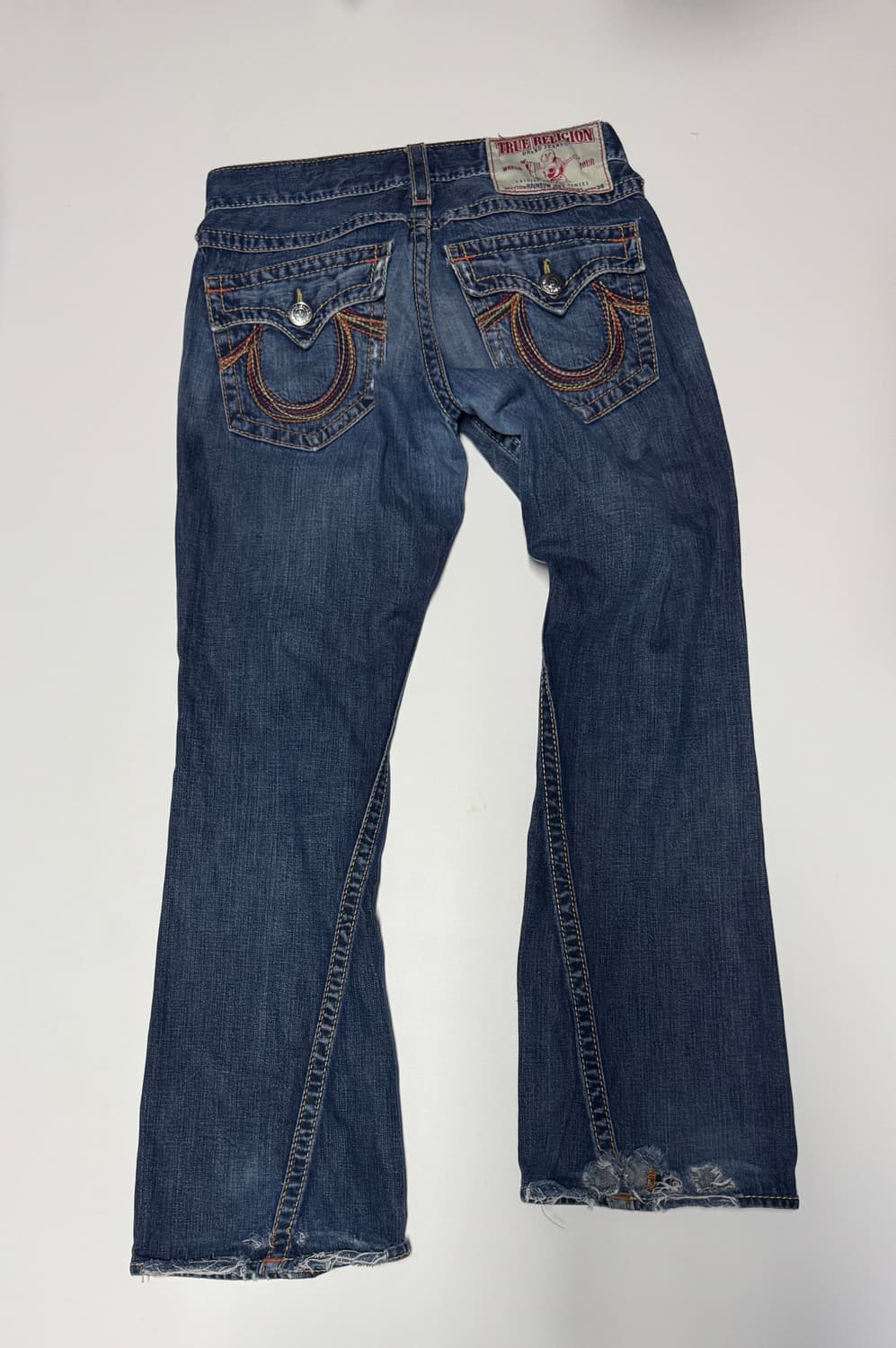 트루릴리젼 데미지 중청 워싱 부츠컷 데님팬츠 35인치 상품이미지2