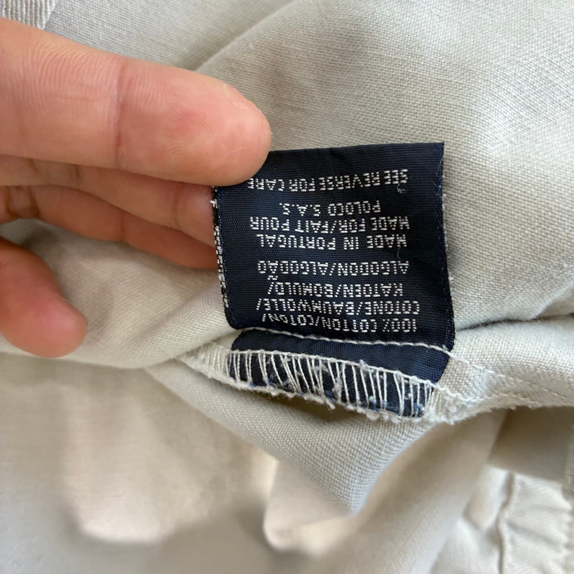 Polo  폴로 랄프로렌 자수 코튼 크림 스윙톱 자켓  상품이미지6