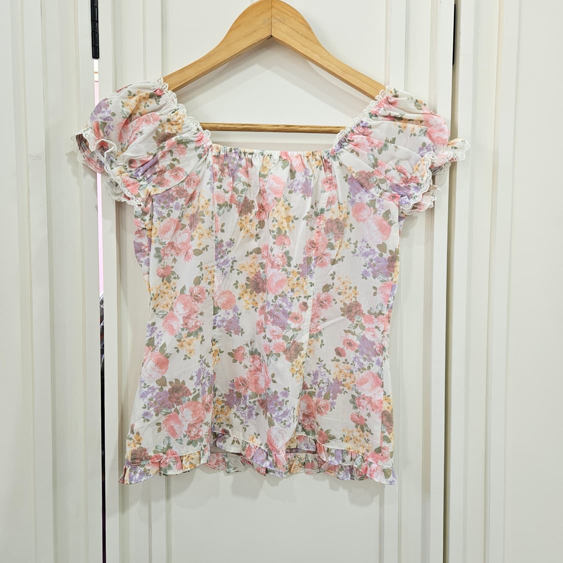 플라워 레이스 블라우스 프 상품이미지7