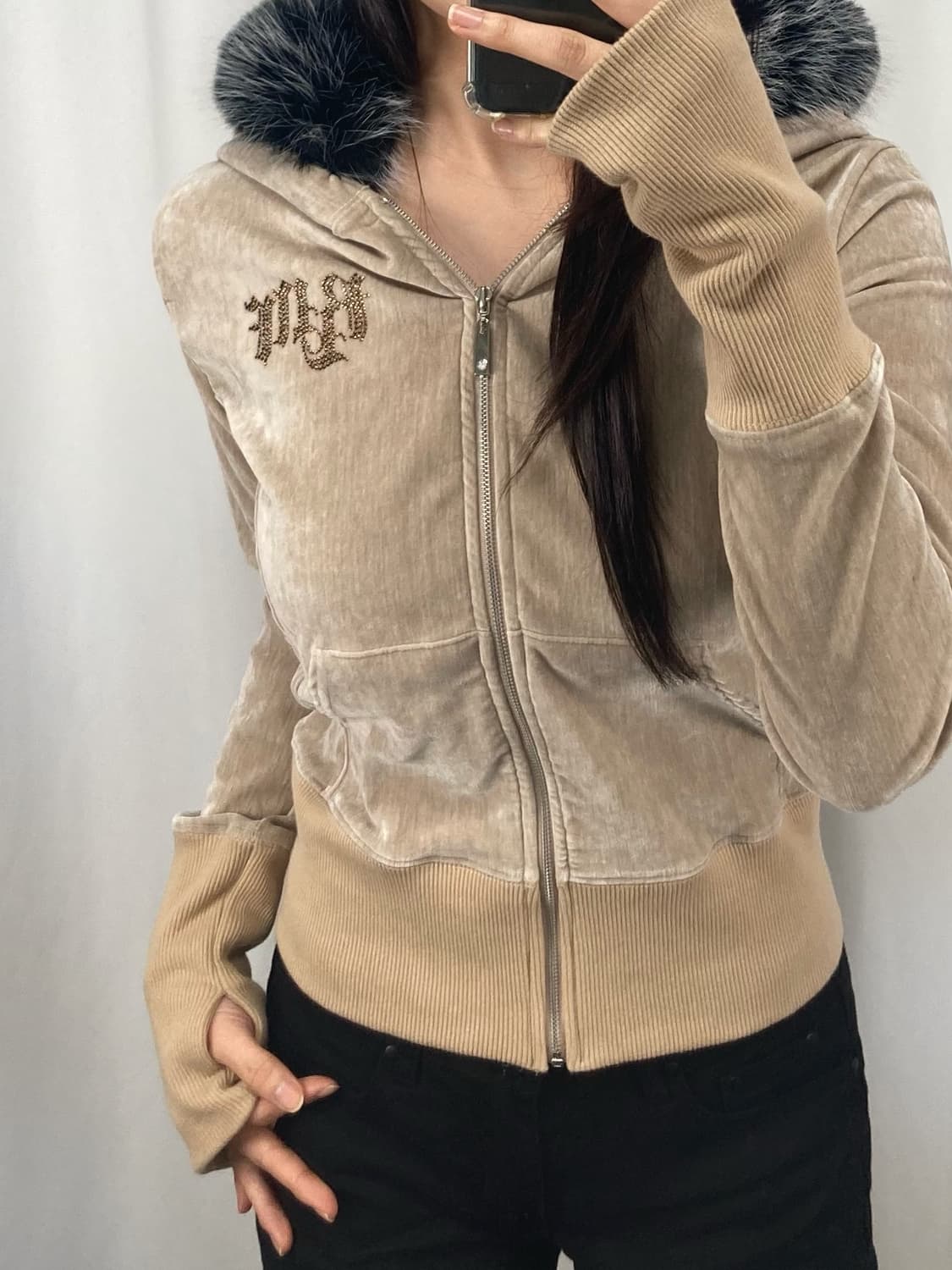 플리즈노팔로우 마리퍼 후드집업 상품이미지1