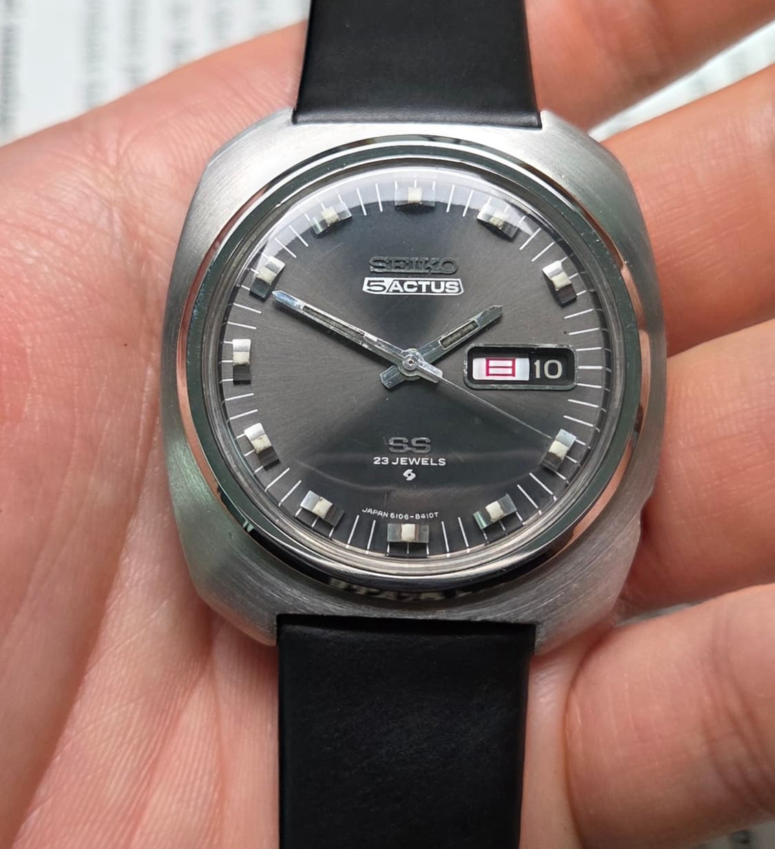 레어] 빈티지 세이코 SS 옥토점보 그레이 희귀모델 한자 데이데이트 
 상품이미지7