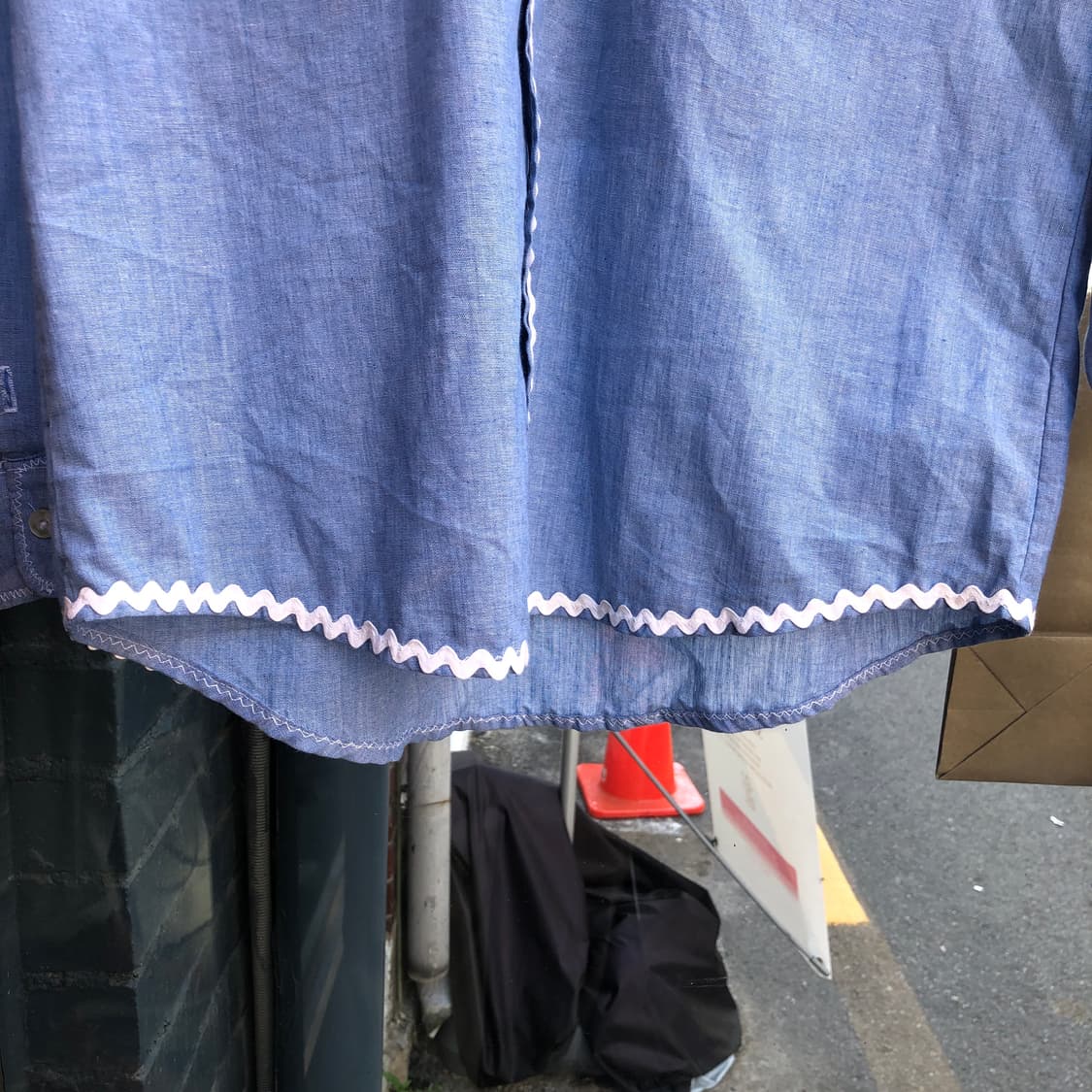 80s Vintage chambray shirt-M 상품이미지4