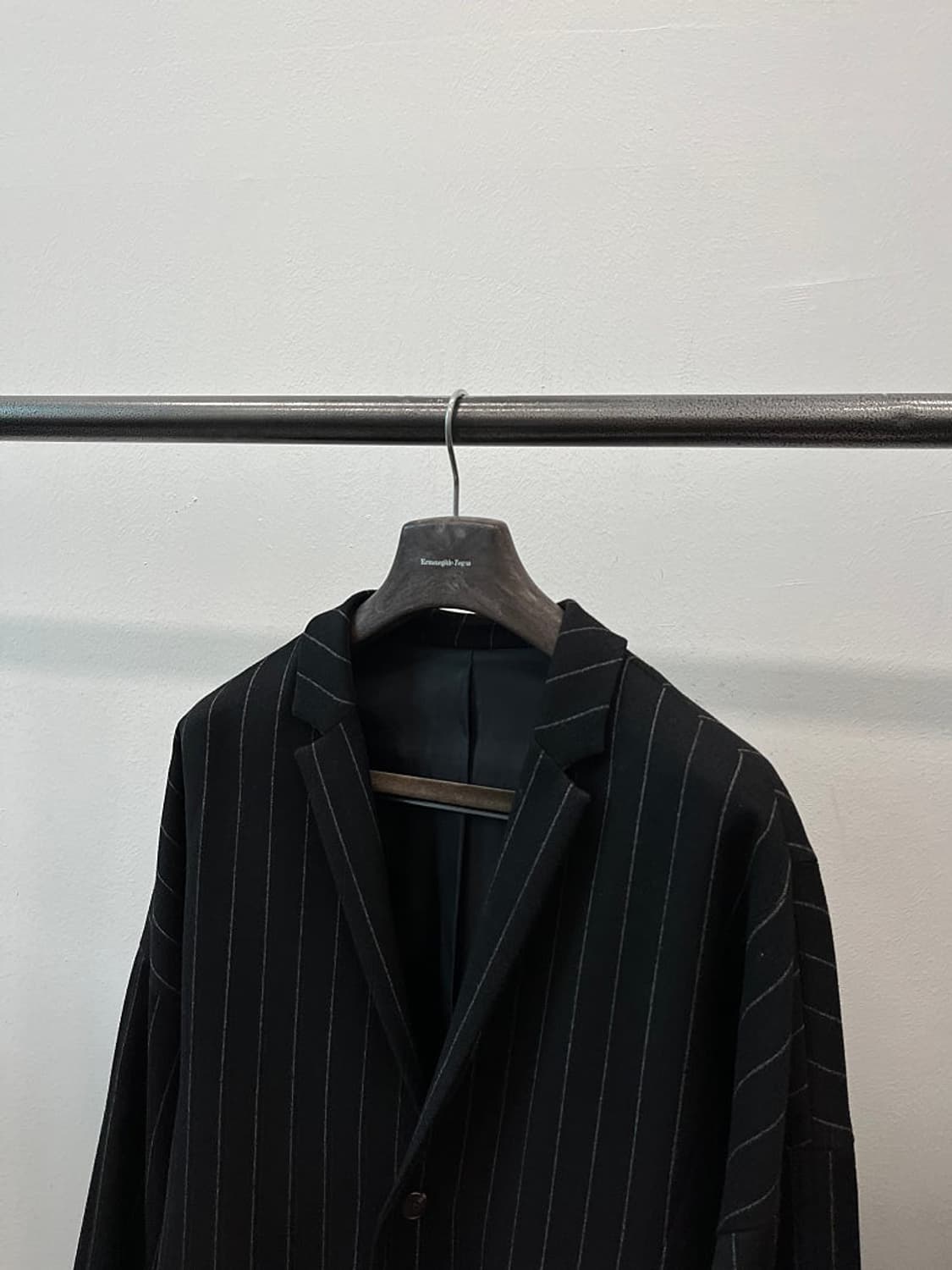 105) 준지 스트라이프 오버 울코트  상품이미지2