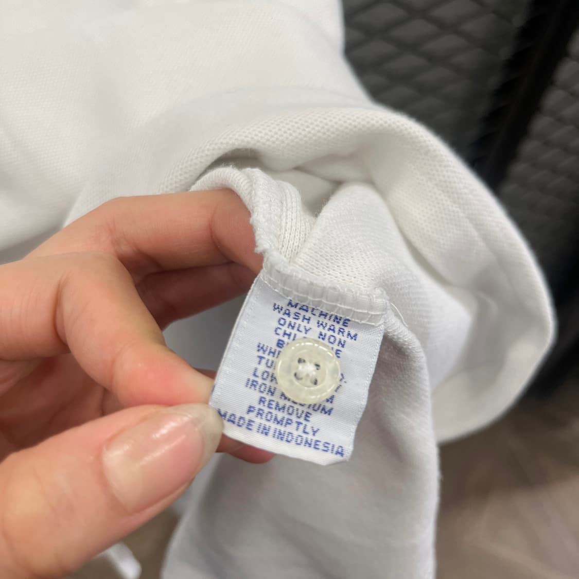 폴로 랄프로렌 PK 반팔 화이트 네이비로고 카라 티셔츠 상품이미지7
