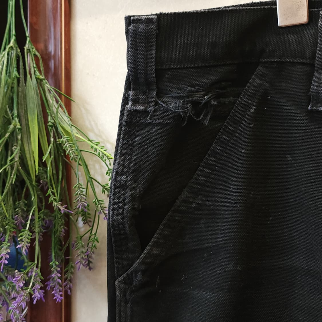 칼하트 싱글니 카펜터 워크팬츠 블랙 칼하트 블랙 36x30 상품이미지8