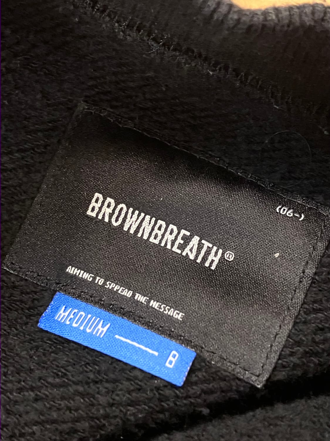 브라운브레스 기모 맨투맨 블랙 M #csz4027 상품이미지4