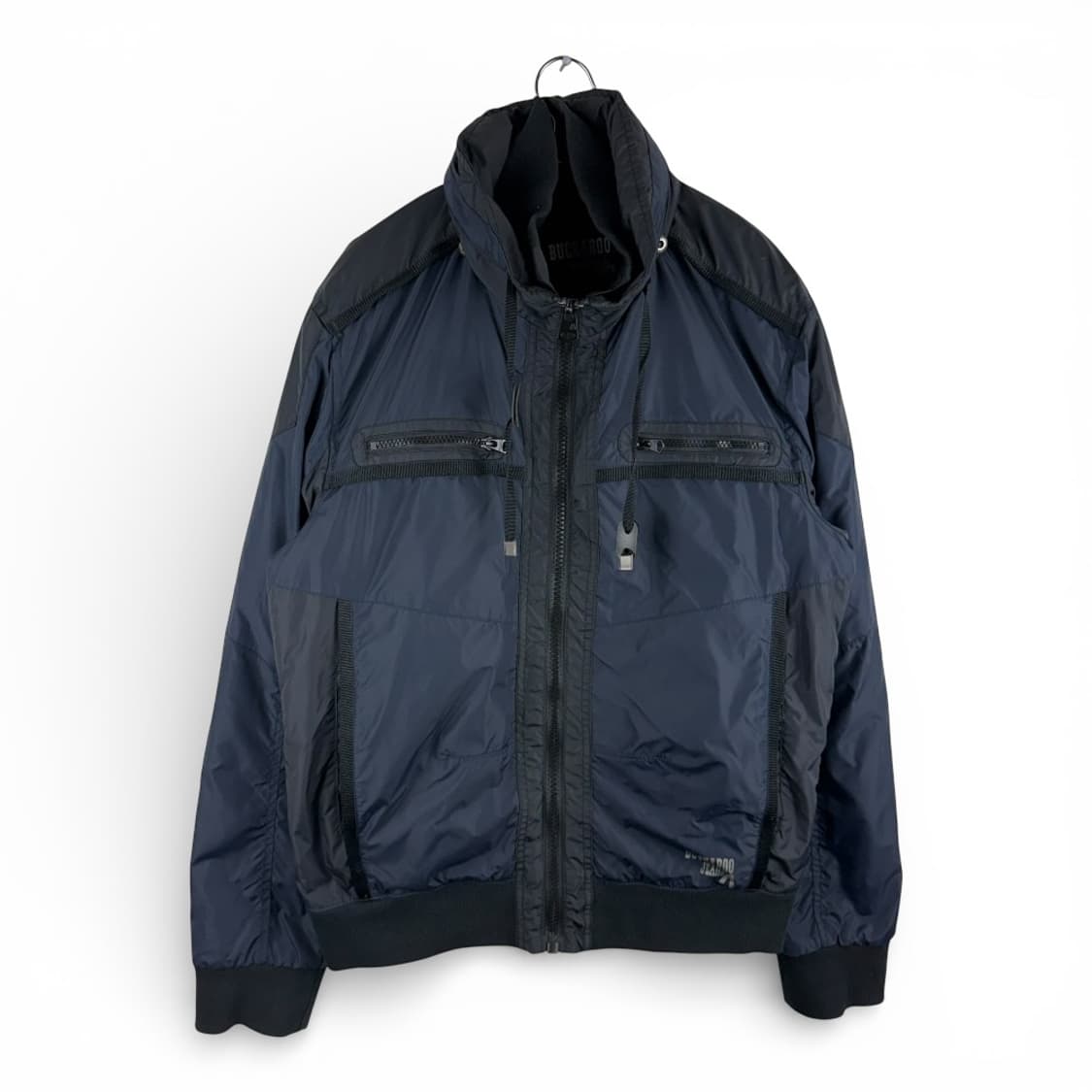 XL) 버커루 나일론 후드 바람막이 자켓 네이비 상품이미지1