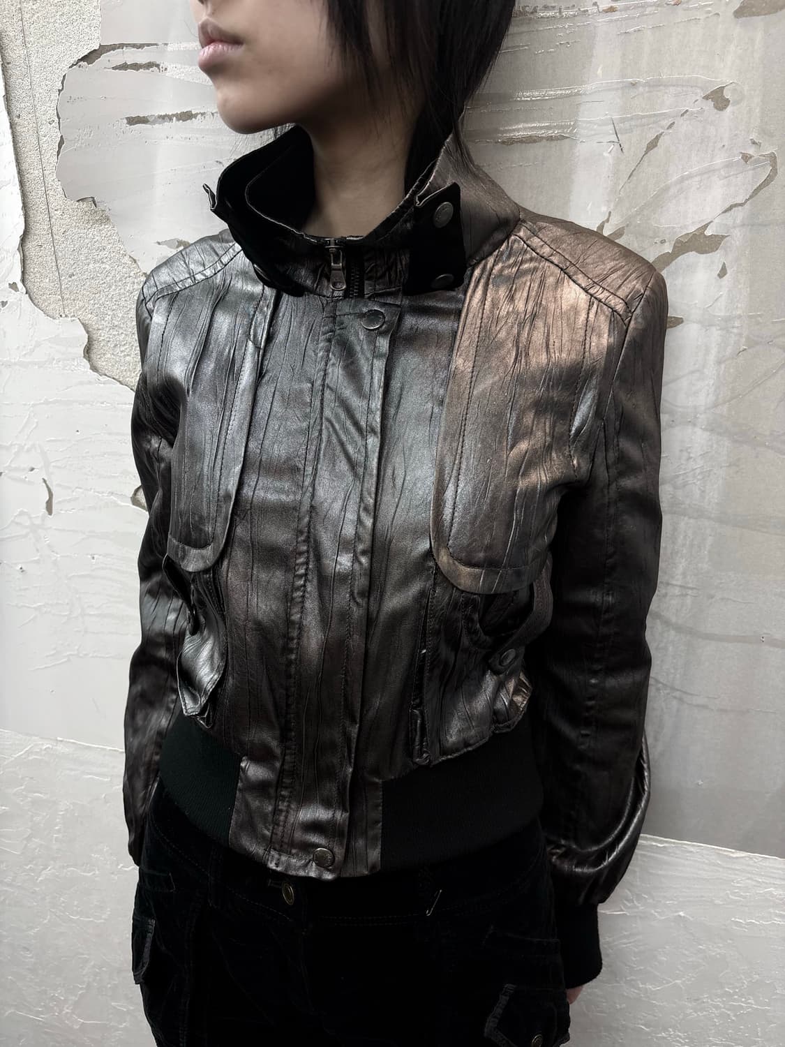 charcoal glitter jacket 상품이미지3