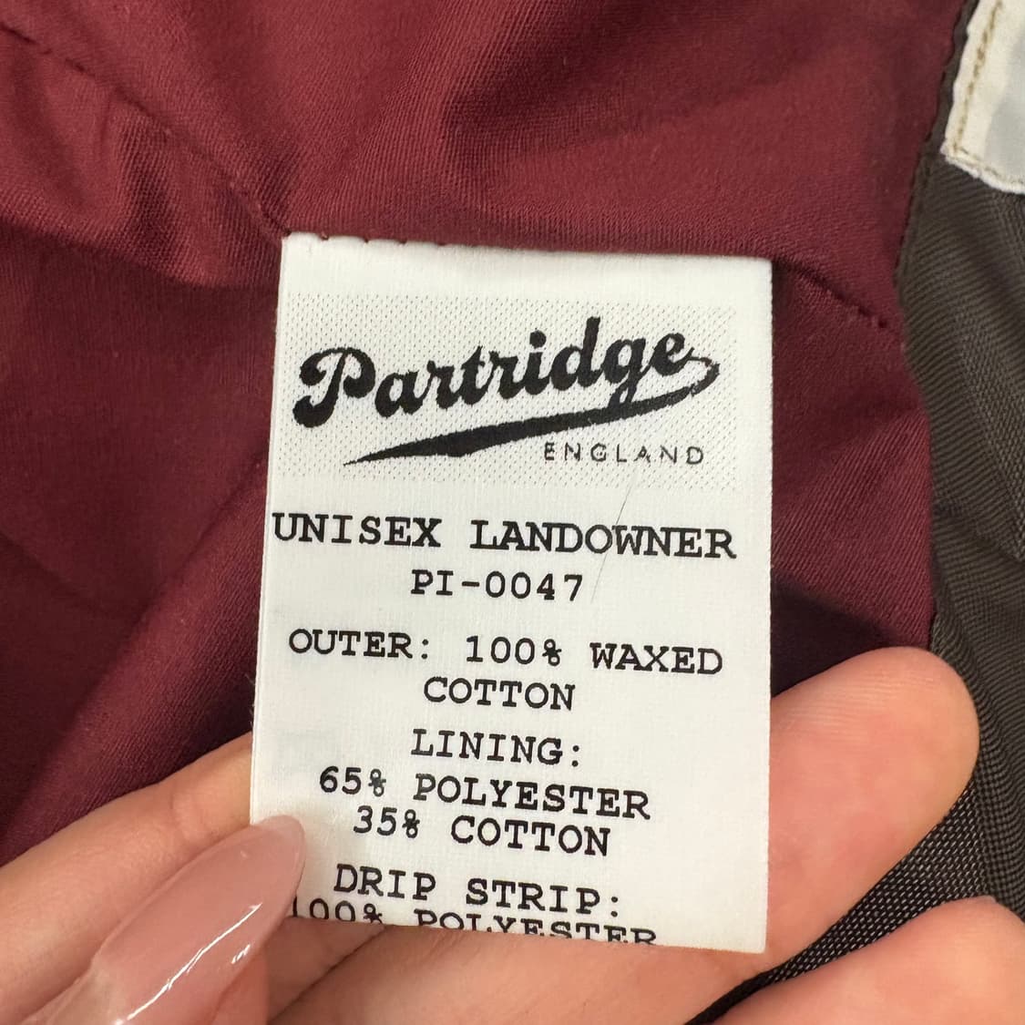 [정품/XXS] 존파트리지 왁스 자켓 b19 상품이미지8