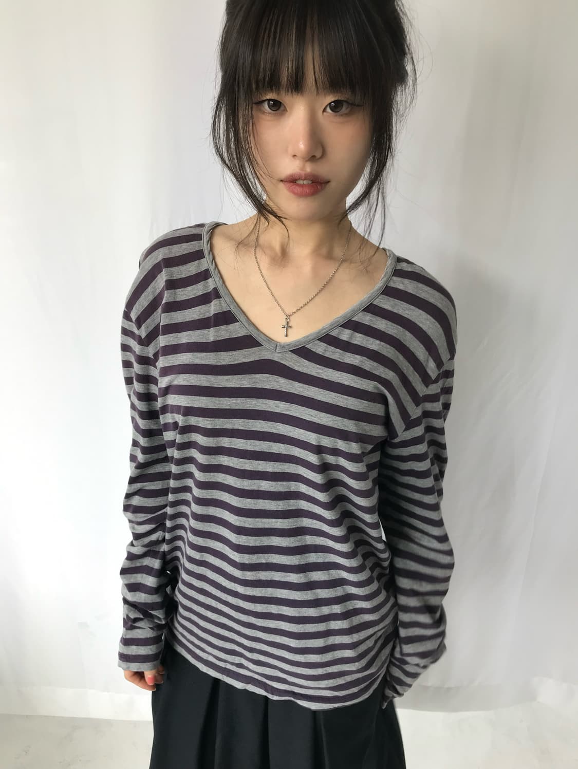 Purple Stripe Tee 상품이미지1