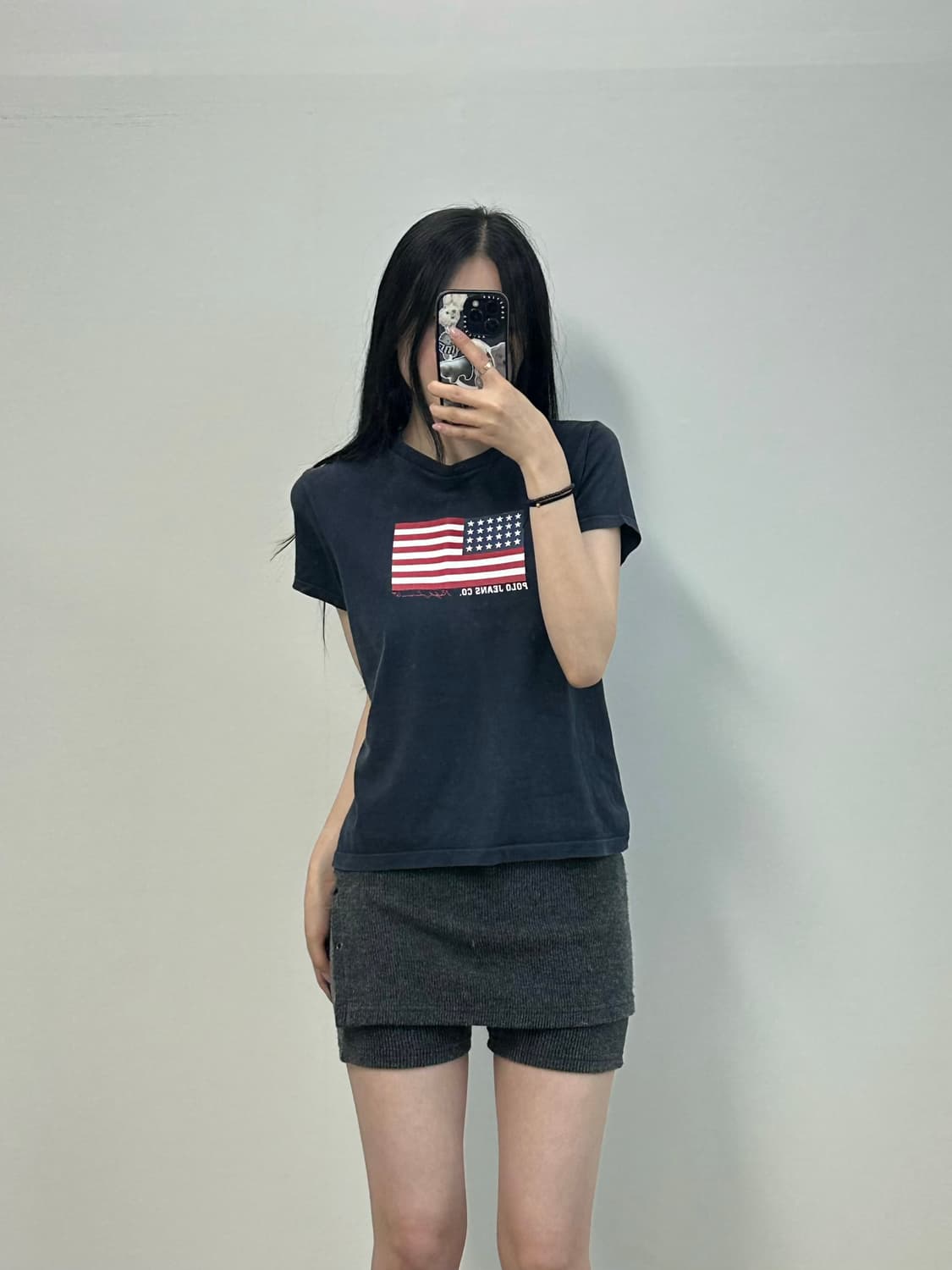 폴로 진스 성조기 네이비 반팔 티셔츠  상품이미지1