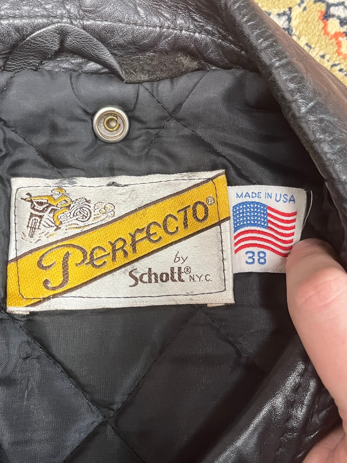 [38] Schott 쇼트 618 퍼펙토 빈티지 더블 라이더 자켓 상품이미지3