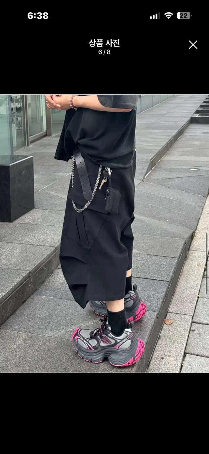3) 논노드 사이드 카고 블랙  상품이미지2