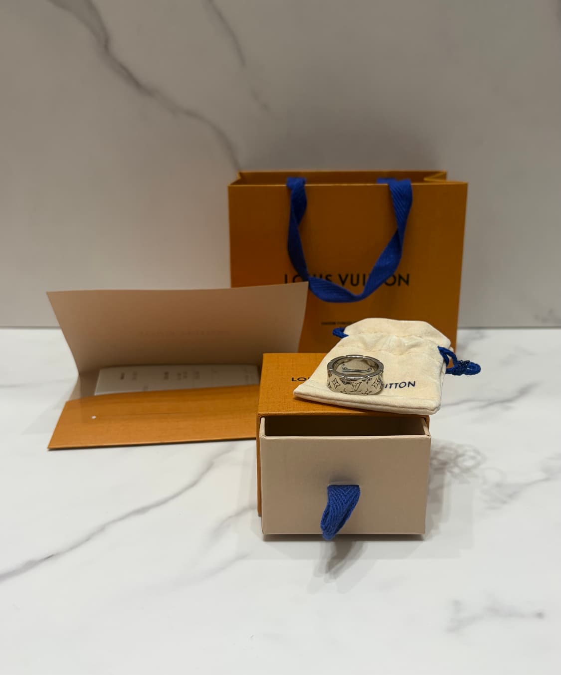 [정품] 루이비통 모자이크 반지 루테늄 거의새상품 상품이미지2