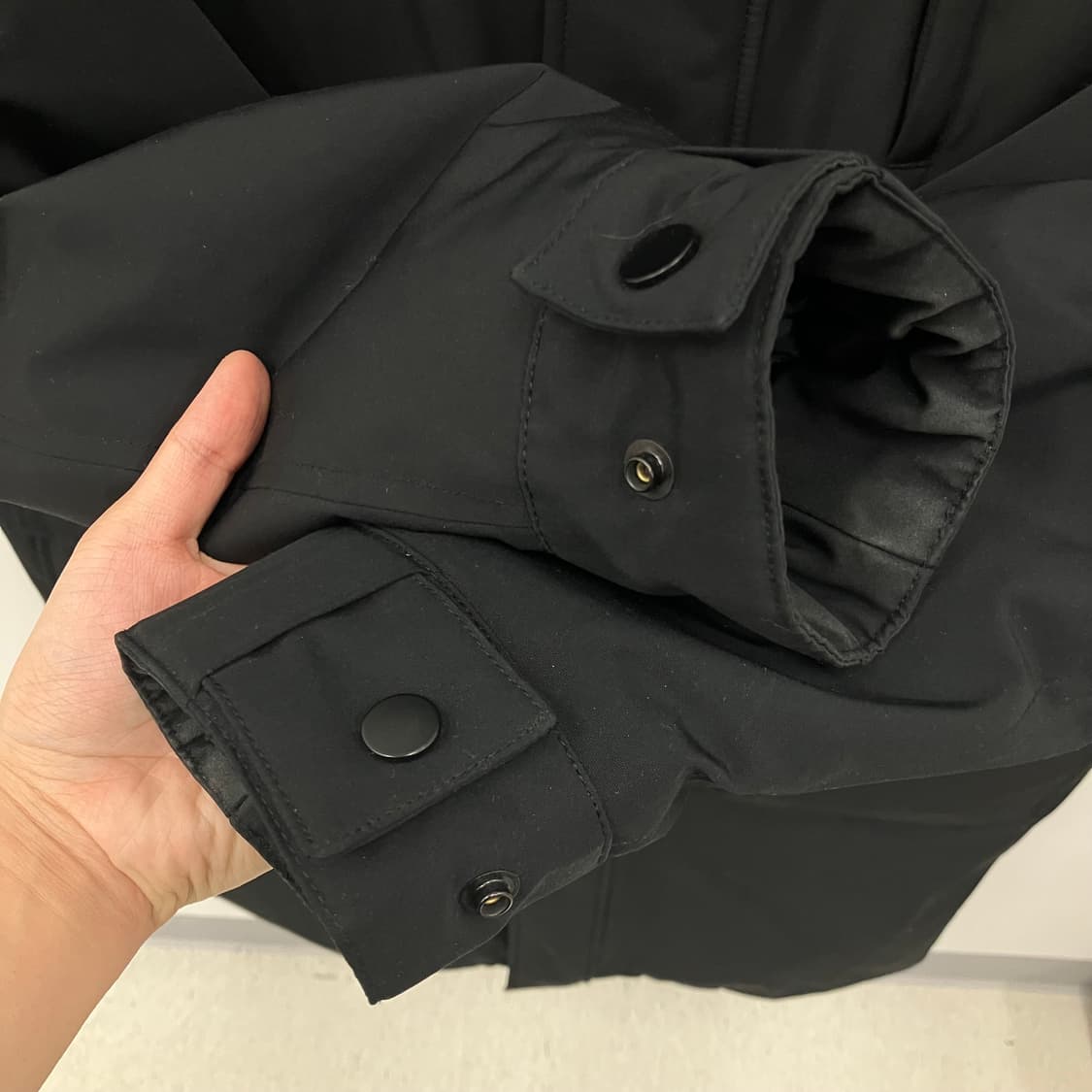 메종미네드 블랙 더블 롱 구스다운 패딩 점퍼 XS 상품이미지7