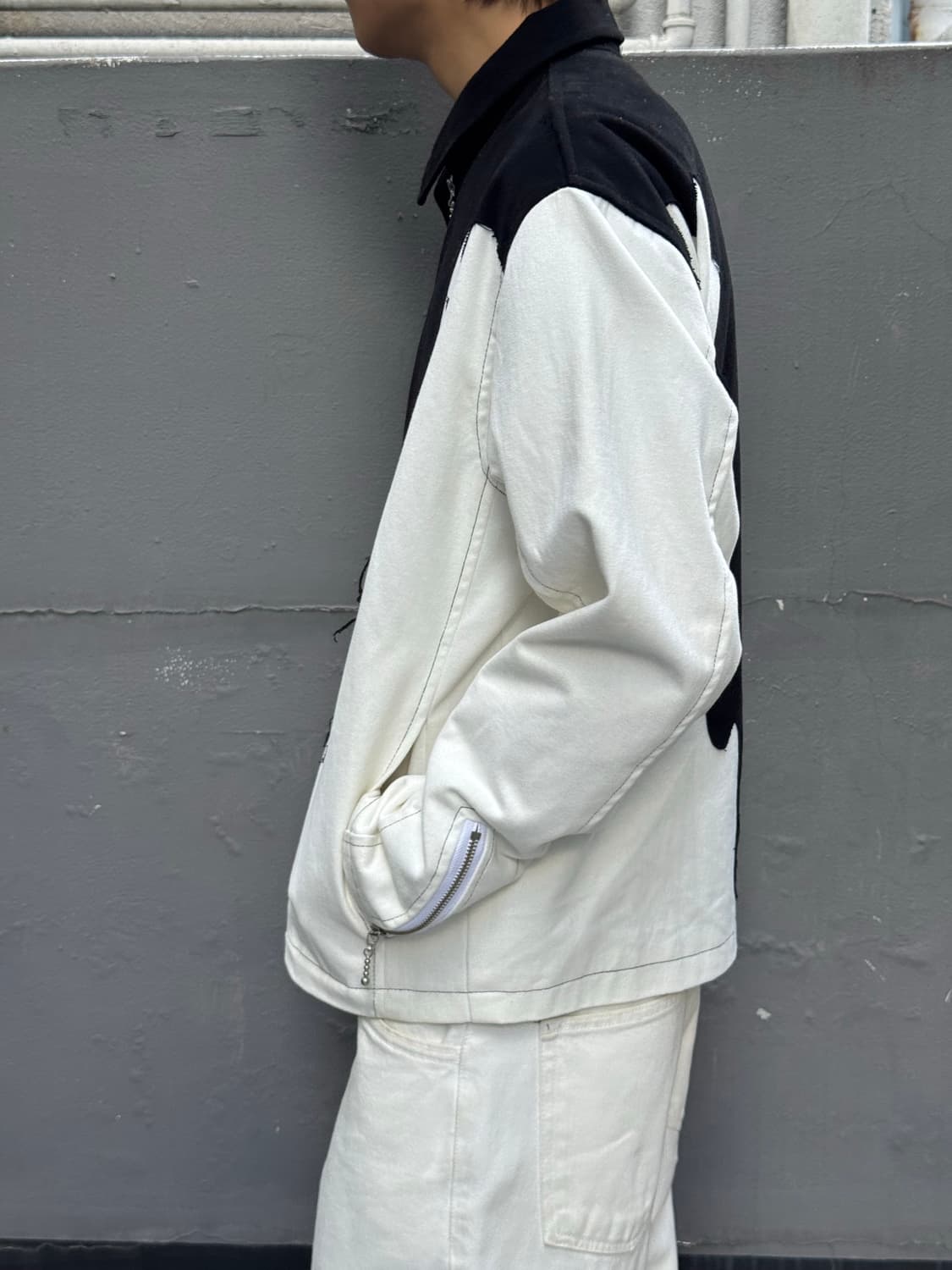 해피피플갤러리 페인팅 자켓 (BLACK) 상품이미지3