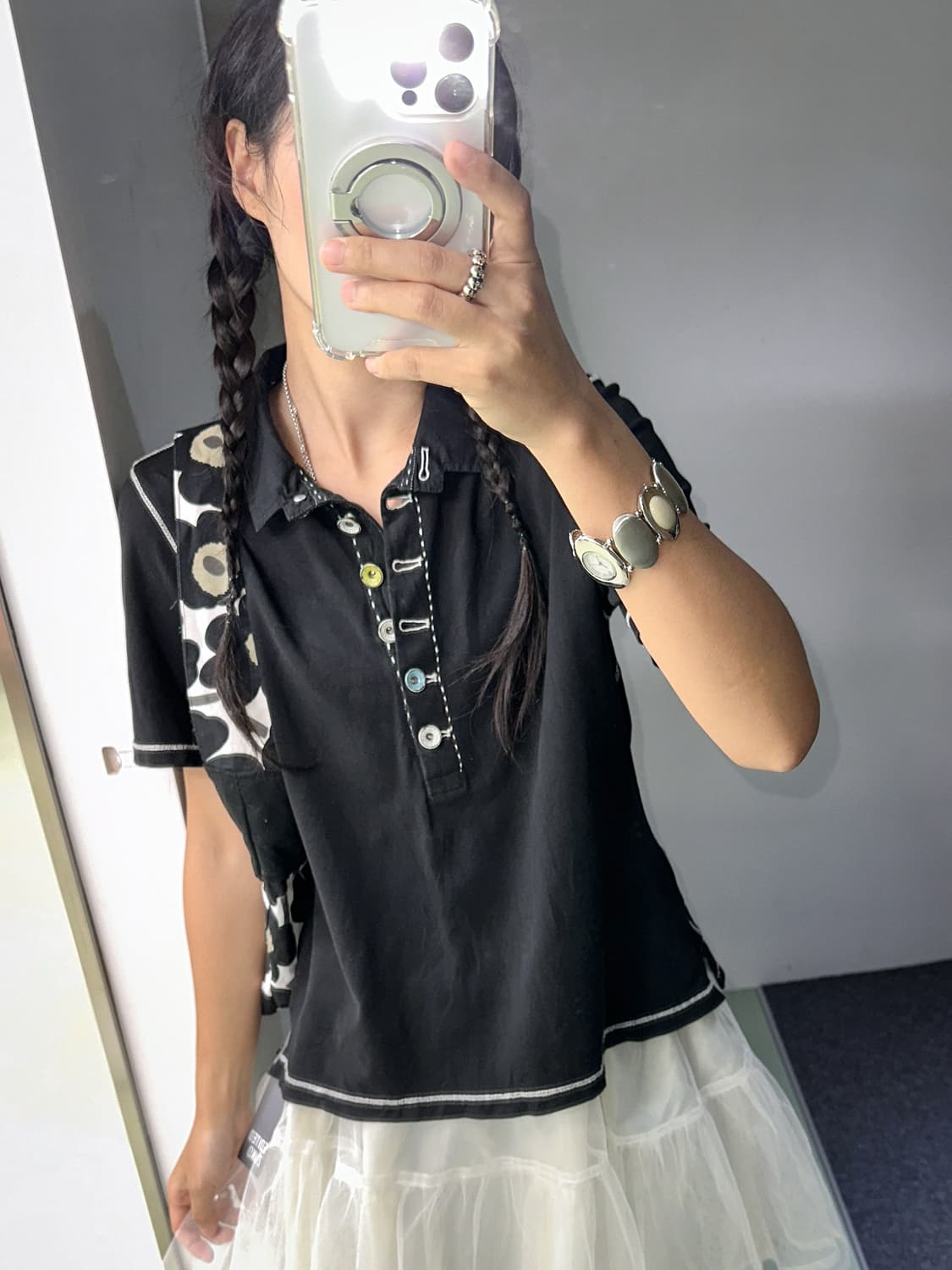black stitch pk t shirt 상품이미지1