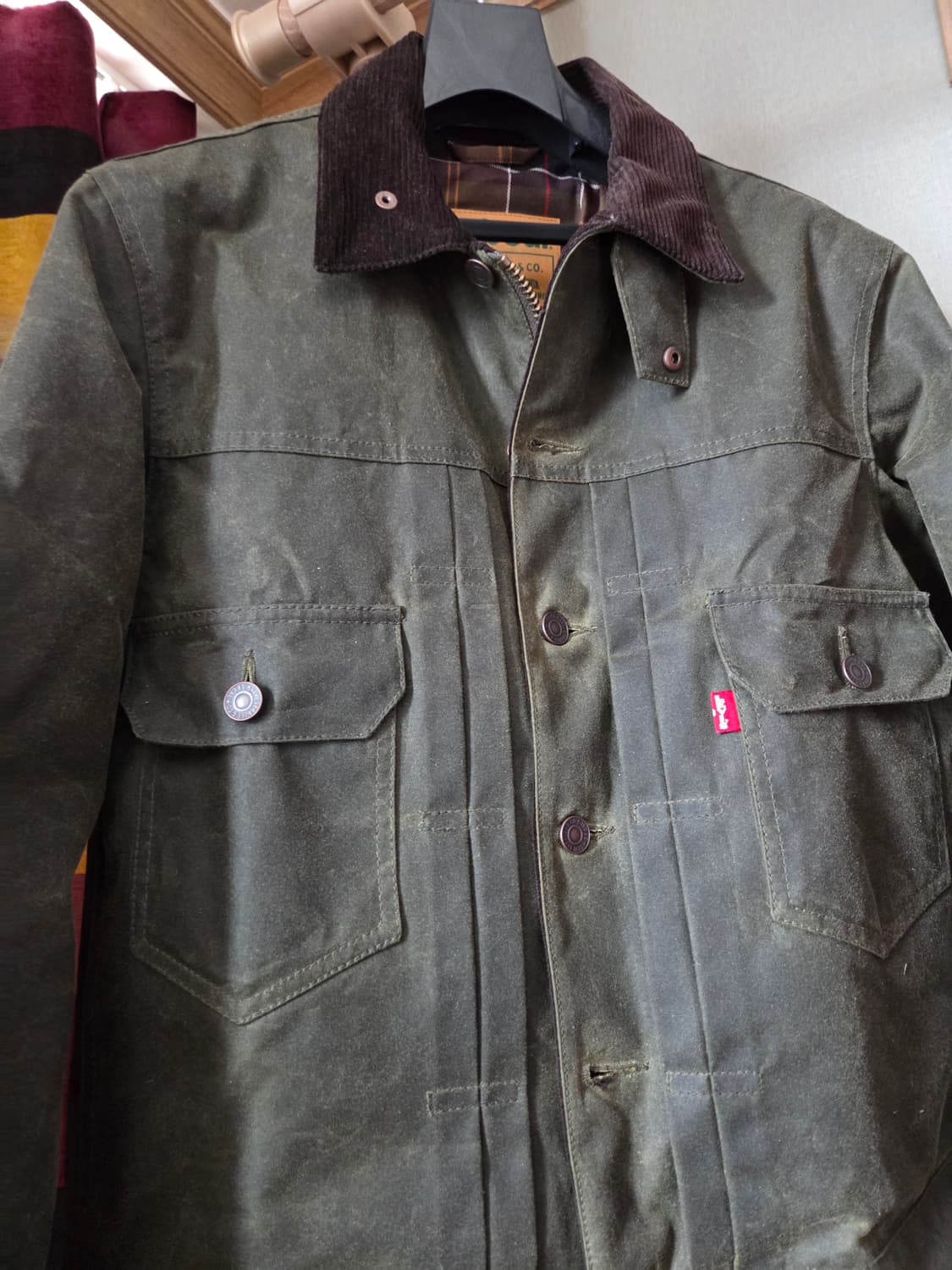 바버 리바이스 왁스드 자켓 타입 2 s 상품이미지1