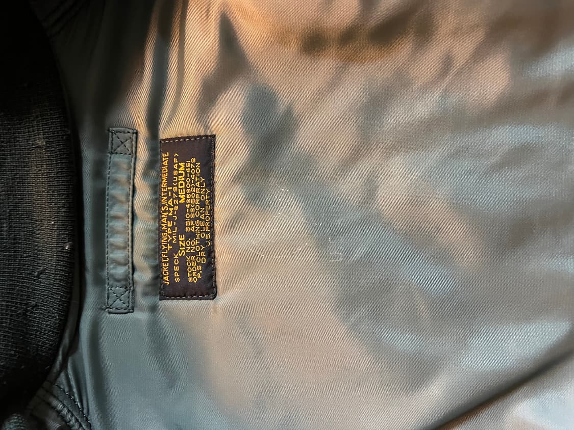 TYPE P.S CLOTHING 한국전쟁 울파일 봄버 M 상품이미지7