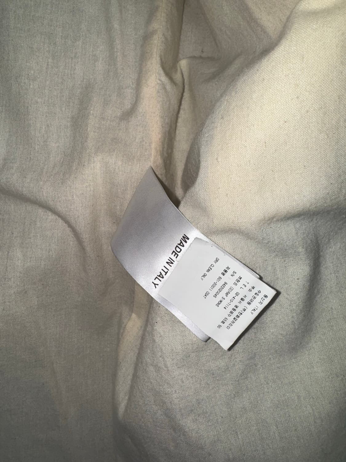 Raf simons AW20 virgin wool coat 상품이미지6